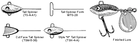 Do-It Tail Spinner Lures Mold