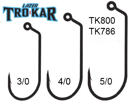 Lazer Tro Kar Jig Hooks - TK740, TK786, TK800, TK805, TK815